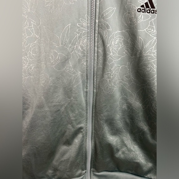 Adidas Women's Firebird Floral Embossed Track Jacket Full Zip  Size XL - Picture 4 of 9